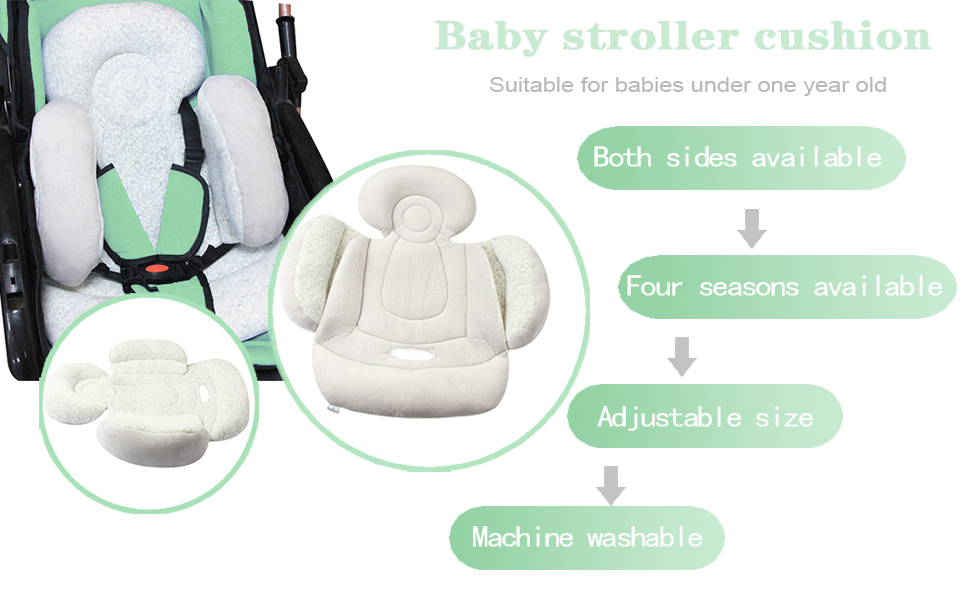 pram liner with head support