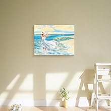 Beach Girl Canvas Painting