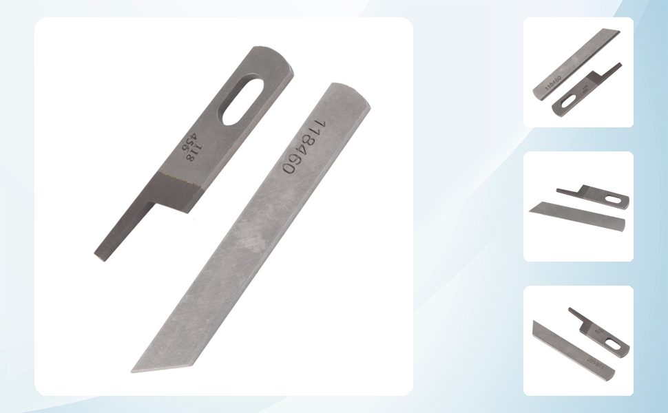 Lâmina 118460 e 118456 Máquina de Overlock de Prata Três ou Quatro