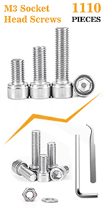 m3 screws nuts and bolts allen wrench machine screw
