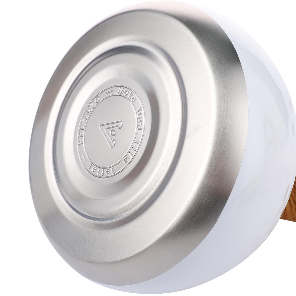 BELANKO Stainless Steel Tea Kettle - Whistling & Cool Handle -11