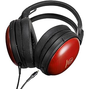 オーディオテクニカ ヘッドホン ATH-W100 ウッドハウジング 0078] 10年経っても色あせない… オーディオ テクニカ 木製