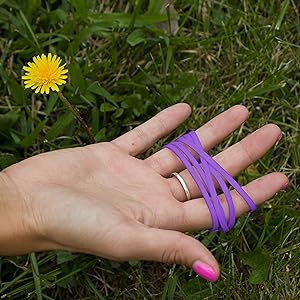rubber bands purple