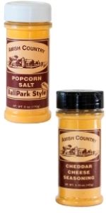Amish Country Popcorn Cheddar Chees ballpark Butter Salt Seasoning Topping Old Fashioned