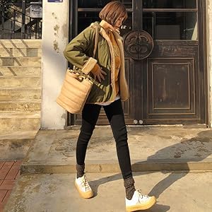 普段着 土日 休日 楽ちん 楽ちんきれい おしゃれ お洒落 カーキ色 黄土色 カーキ 寒い 暖かい あったかい デニム バッグ スキニー ボーイフレンドシャツ ボーイフレンド ビッグサイズ 大きい
