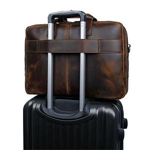 YOGCI leather messenger bag