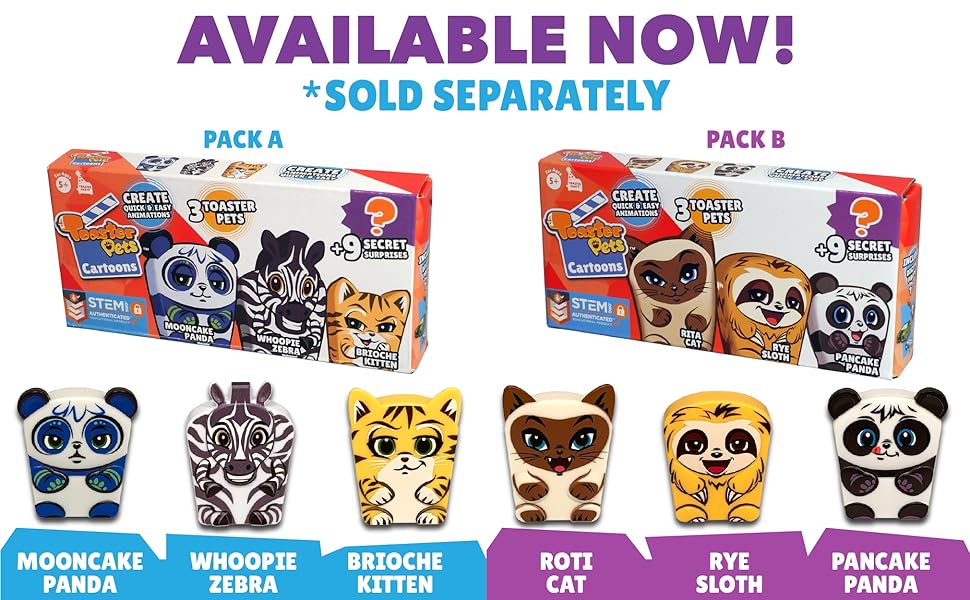 Toaster Pets Cartoons Studio kit Quick, Easy and