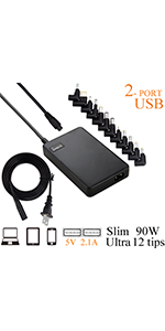 slim laptop charger