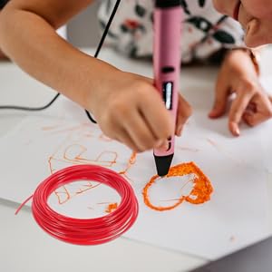 Zerodeko Meters Pen Filament Refills Abs Filament for Printing Pen Random Color 15 12