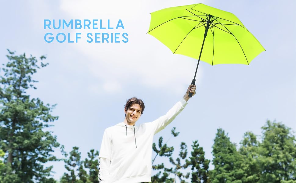 golf umbrella windproof double canopy large gift uv 