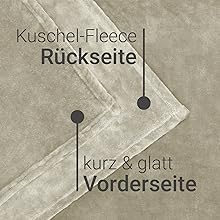 Wendwohndecke, Kuschelfleece, Flausch, glatt und glänzend