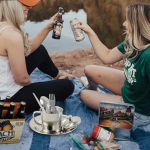 FOYTOKI 1 Set Camping Tableware Combination Cooking Equipment Camping Spoon Portable Tableware Camping Spork Outdoor Cooking Stove Utensil Silver Stainless Steel 11 12