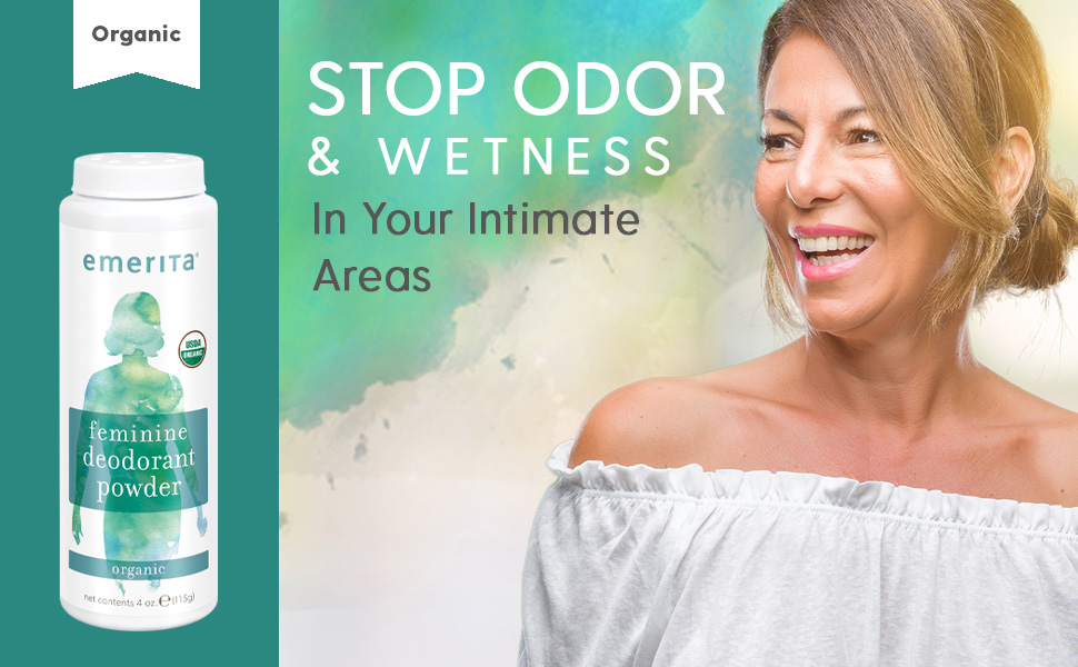 Emerita Feminine Deodorant Today's only Powder Stops Wetness of Odor Thig