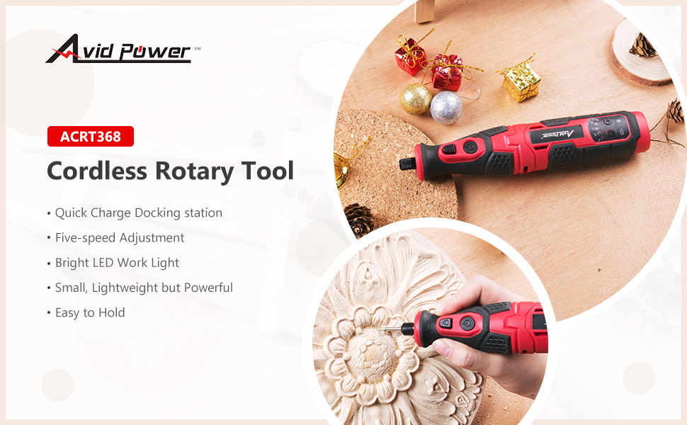 Cordless Rotary Tool Kit 8V with QuickCharge Docking