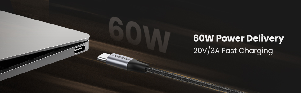 usb c to usb c cable 60 power delivery fast charging