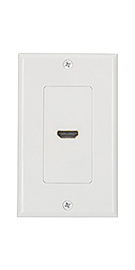 hdmi wall plate white
