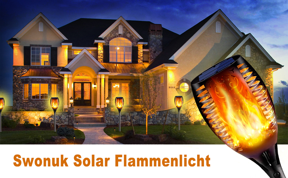 Solar Flammenlicht