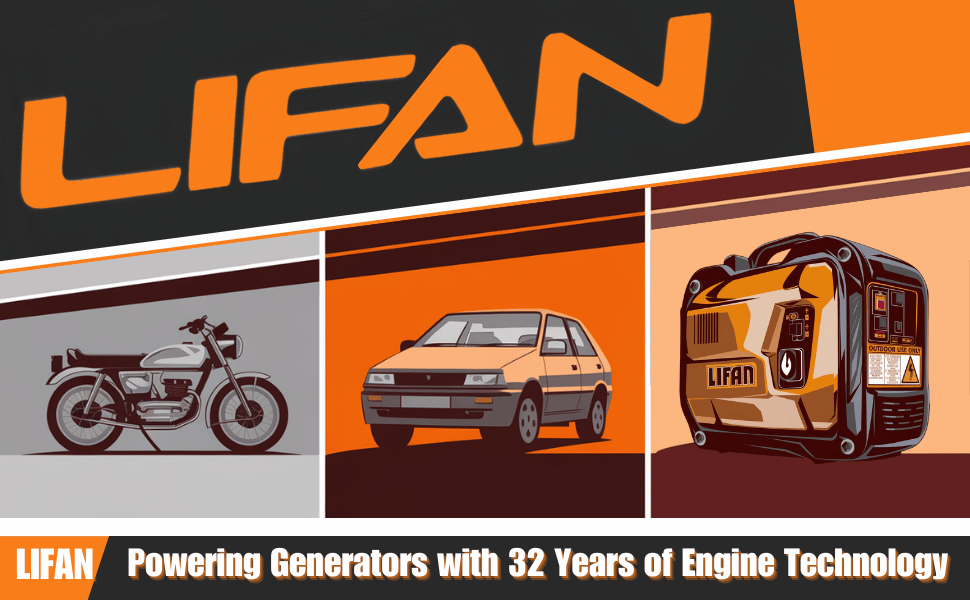 LIFAN Generators Powered by 32 Years of Motorcycle & Automotive Engine Technology