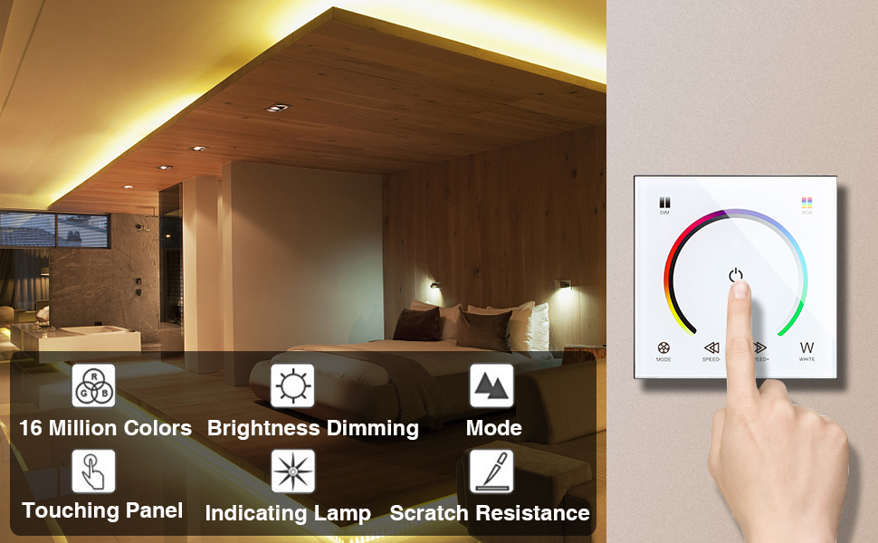 touch panel dimmer controller