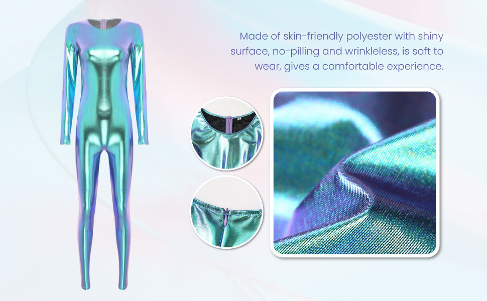 新品未使用　soyy. My Suits Amazon.com: YiZYiF Womens Metallic Catsuit Bodysuit Shiny
