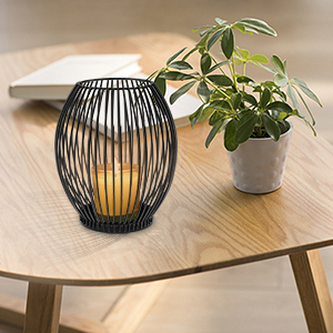 innislink Kerzenständer 2er Set, Metall Kerzenhalter Oval