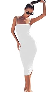 Spaghetti Midi Dress