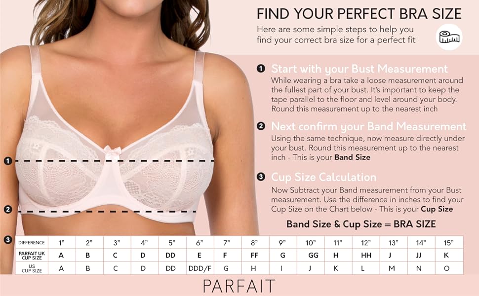 Parfait by Affinitas Women's Carole Unlined Wire Bra, Black
