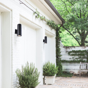 mirrea Modern Outdoor Porch Light Patio Light in 2 Lights Waterproof Wall Sconce 2 Pack