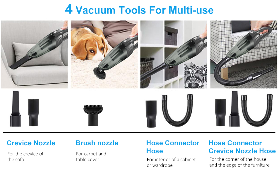 OZOY Cordless Handheld Vacuum Cleaner, 8000PA Strong Suction,120W