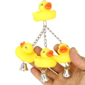 922 Ducky Ringer Bonka Bird Toys Bright Yellow Pulling Ducks Parrot Parrotlet Quaker Budgie Finch