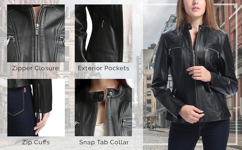 BGSD Women's Leather Features