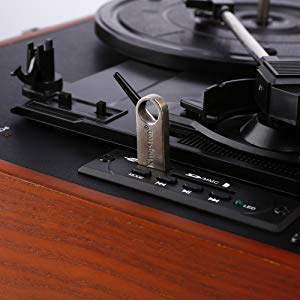 Retro Plattenspieler Schallplattenspieler Nostalgie Holz