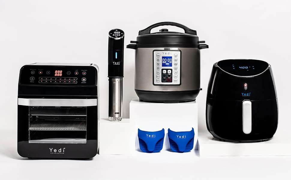 Yedi Houseware Total Packages: Grill | Air Fryer | Pressure Cooker | Sous Vide