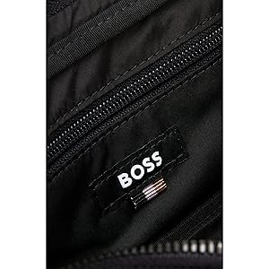 【run_aki】リサイクルマテリアル BOSSロゴ ベルトバッグ BOSS（HUGO BOSS） ウエストポーチ リサイクルマテリアル BOSS