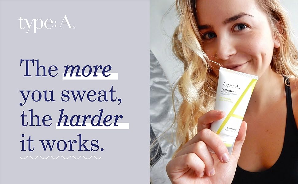 type a deodorant typea natural deodorant nontoxic aluminum free sweat activated technology