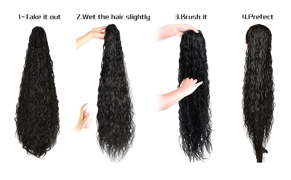 hair ponytail hair piece long ponytails for black women ponytail extension black ponytails for women