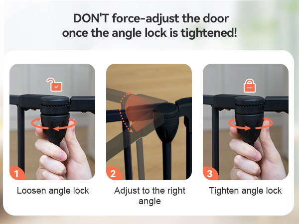 Baby fence adjustment