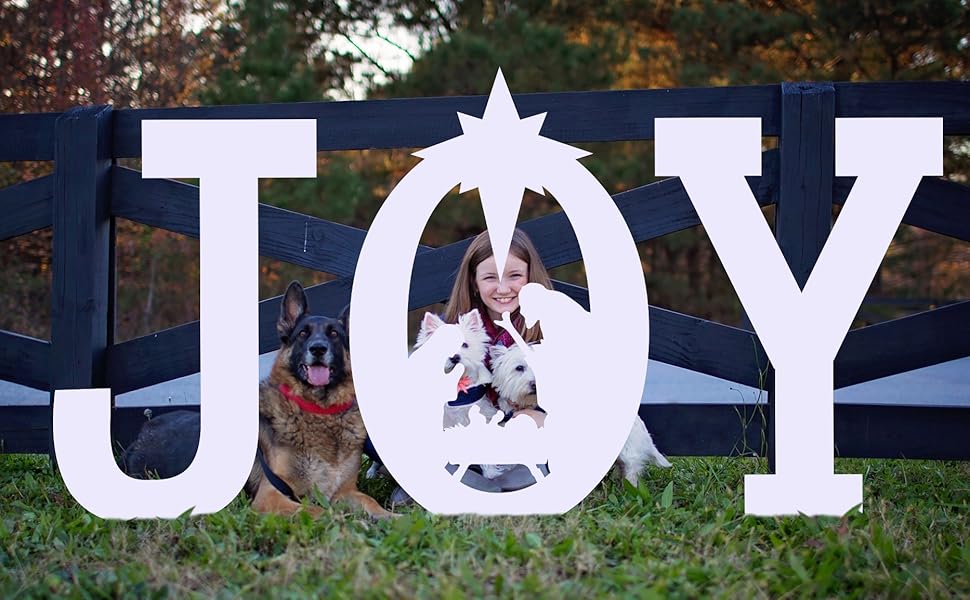 Christmas Joy Nativity Yard Sign Lawn Outdoor Decorations