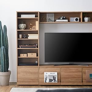 Amazon｜LOWYA ロウヤ 壁面収納 テレビ ハイタイプ テレビボード