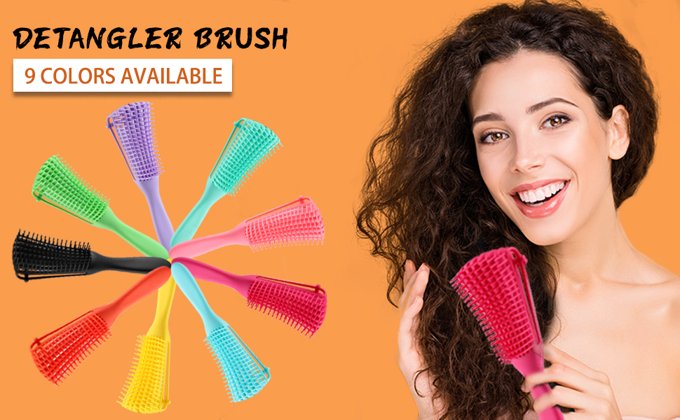 Detangling Brush for Natural HairDetangler for Afro America 3a to 4c