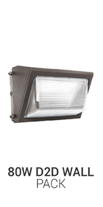 80w wall pack dusk to dawn