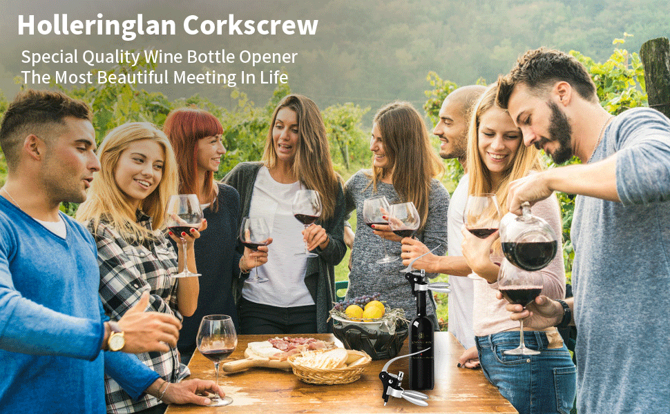 Wine Bottle Opener Corkscrew Set[2020 Upgraded