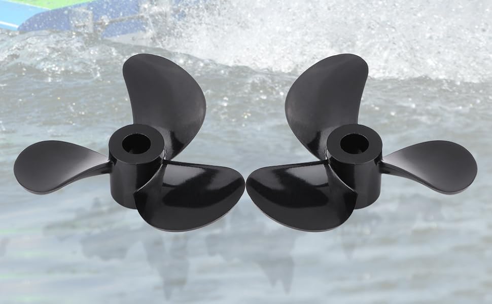 RC Boat Propellers, Plastic Underwater CW CCW 3 Blades RC Boat Ship Outboard Propellers Props