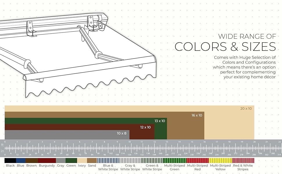 Amazon Com Aleko Half Cassette Motorized Retractable Led Luxury Patio Awning 10 X 8 Feet Black Everything Else