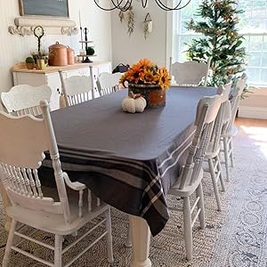 gray french line tablecloth