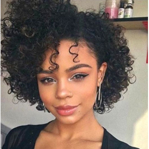Amazon Com Short Curly Human Hair Wigs For Black Women Udu