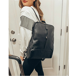 women leather backpack