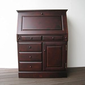 【みかん】 ライティングビューロー 薄型ライティングビューロー（パソコンデスク/ワークデスク