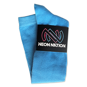 neon blue tube sock