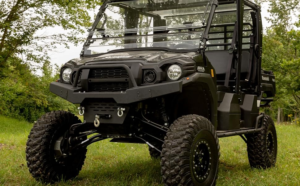 SuperATV WinchReady Front Bumper for Kawasaki Mule Pro